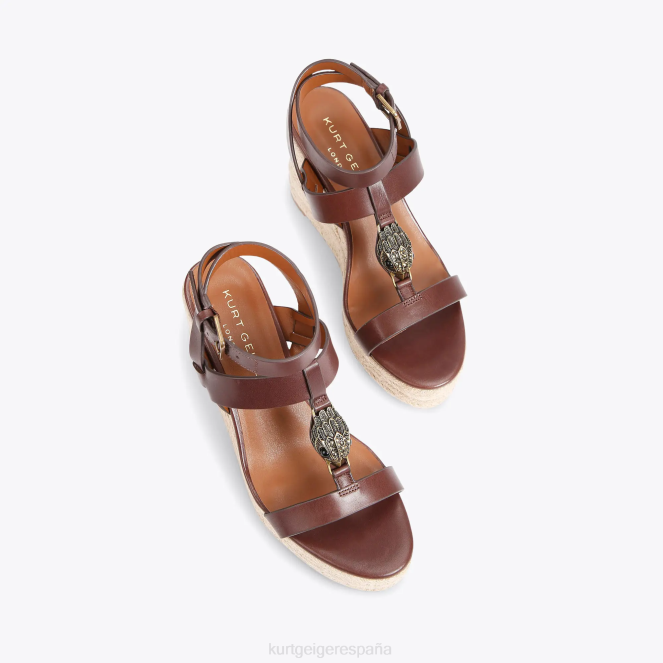 Kurt Geiger mujer alpargatas london hampton t bar 2LPR426 | calzados marrón